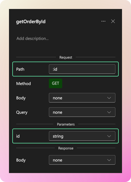 Editing route path parameters